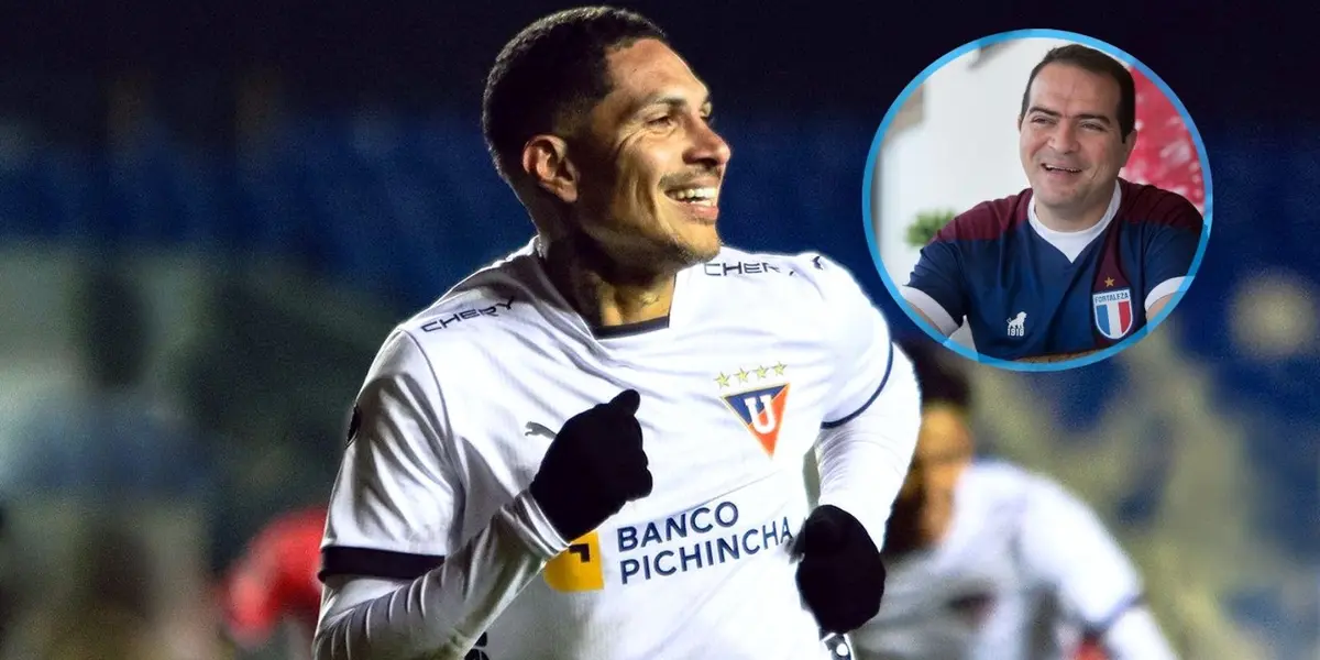 Al presidente de Fortaleza le consultaron por Paolo Guerrero de cara a la final de la Copa Sudamericana.