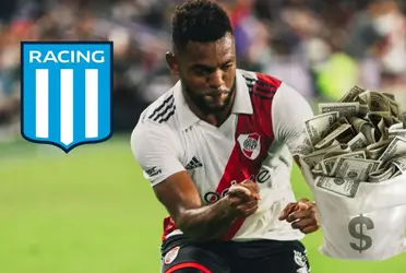 El delantero colombiano es pretendido por Gustavo Costas quien ya lo dirigió en el pasado.