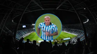 El delantero de Racing mostró su felicidad al haber jugador su primer partido.