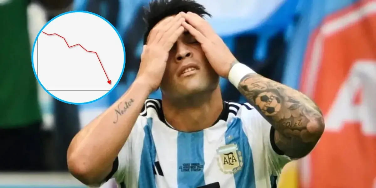 El delantero sigue acumulando una estadística negra con Argentina.