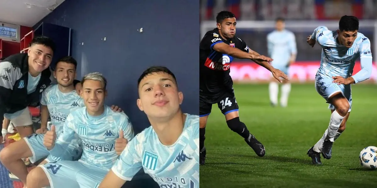 El entrenador de Racing hizo debutar a uno de los juveniles con tan solo 16 años.