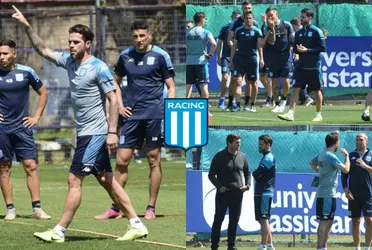 El entrenador de Racing piensa cuidar jugadores para la Copa Libertadores.