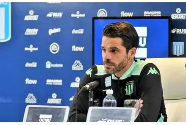 El entrenador de Racing se refirió a Matías Rojas en la conferencia de prensa tras ganarle a Ñublense