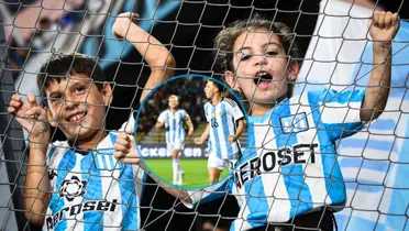 El juvenil no contuvo su emoción al estar en el banderazo