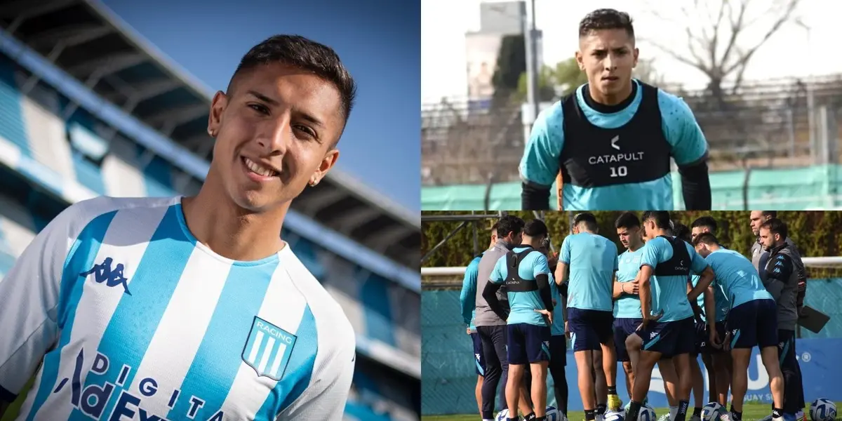 El volante argentino ya se lo ve en imágenes con la indumentaria de la Academia