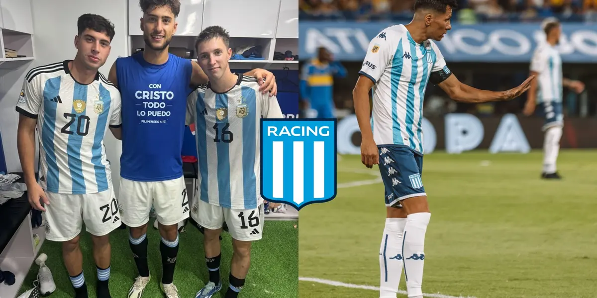 El volante tuvo un gran gesto con el defensor de Racing.